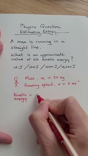Estimating Kinetic Energy of a Person Running | Physics Olympiad