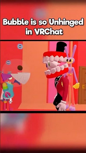 Bubble is UNHINGED in The Amazing Digital Circus! #vrchat #shorts