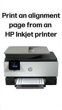 Print an alignment page from an HP Inkjet printer | HP printers #shorts