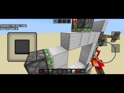 TOTURIAL: how to make an 3x3 piston door in Minecraft bedrock 1.21!!
