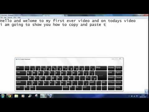 How to copy and paste data with your keyboard