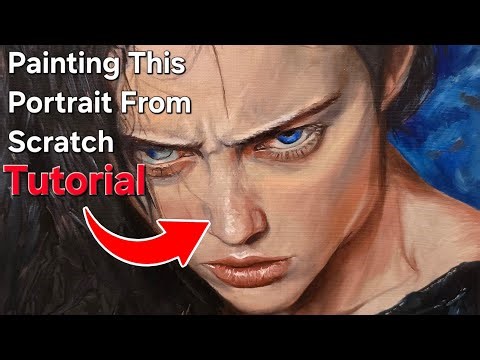 Painting a Realistic Portrait from Scratch | Full Oil Painting Process