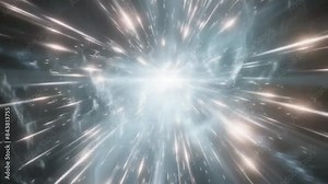 An animation depicting high-quality light burst effects. It shows intense flashes of light radiating from a central point, creating a dramatic and visually striking scene often used in action sequence