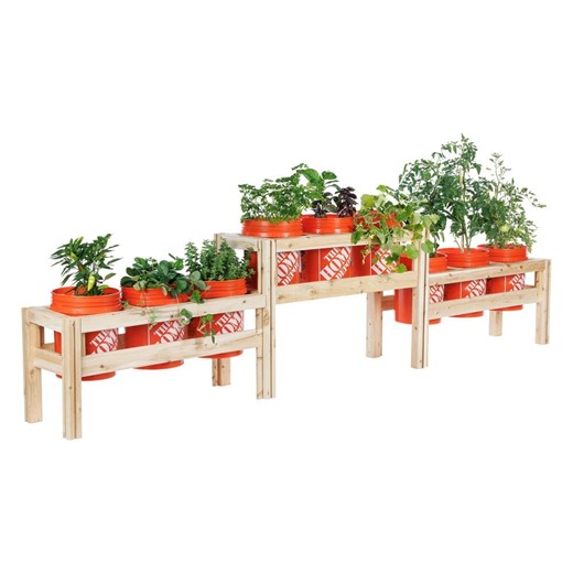 Have a question about Greenes Fence 9-Bucket Natural Wood Two Tiered Cedar Elevated Garden Raised Bed Frame (125 in. L x 16 in. W x 30 in. H)?