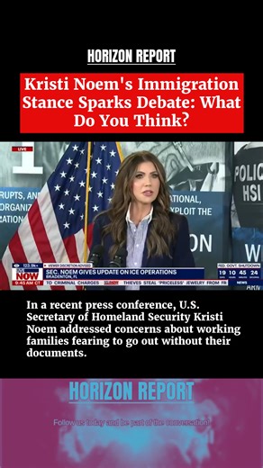 14K views · 238 reactions | Kristi Noem's Immigration Stance Sparks...