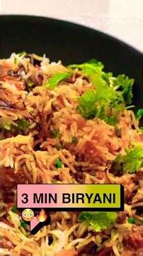 Perfect Prawns Biryani in 3 Minutes 🍤🔥 Quick Recipe #PrawnsBiryani #QuickRecipe #foodvideos