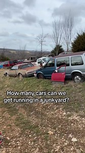 Starting junkyard cars #junkyard #willitrun #abandonedcars #fordgranada #junkyardcarfinds | JuryriggedAuto
