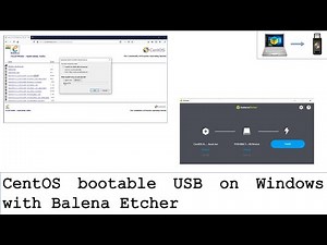 CentOS USB on Windows with Balena Etcher