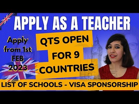 How To Apply For A Teachers Job In Uk From Overseas- Qts Demo? | Schools With Visa Sponsorship