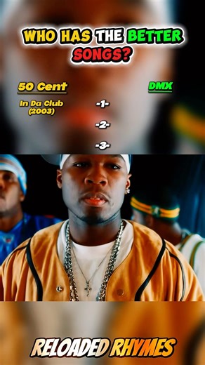 50 Cent vs DMX 🔥 Top 3 Songs Battle | Who Wins? #shorts