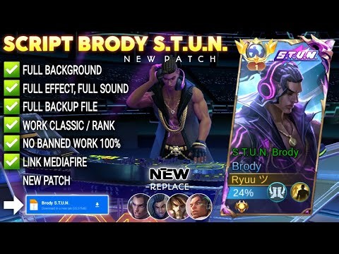 Script Skin Brody STUN No Password | Full Effect Voice | Patch Terbaru
