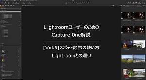 【Capture One使い方 Vol.6】スポット除去の使い方 Lightroomとの違い