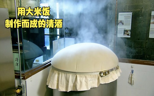 揭秘日本清酒工厂，用蒸煮过的大米，制作出纯手工清酒