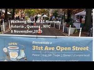 Walking Tour of 31st Avenue, Astoria Queens | 31-38th street| Shops, Restaurants & Street Life