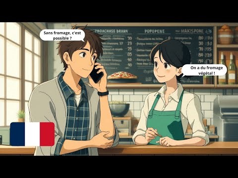 10 Short French Conversations for Beginners | Ordering Takeout & Food Delivery Apps (A1-A2)