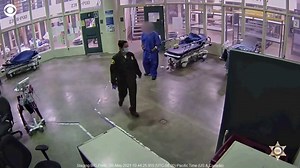 318K views · 589 reactions | Surveillance footage shows an inmate at a Los Angeles jail repeatedly punching a 54-year-old Asian custody assistant last week. The custody assistant was transported to a local hospital, where she is in a stable condition. The 29-year-old inmate was transported to a high-security area and is pending assault and hate crime charges. https://cbsn.ws/33rUyx8 | CBS News | Facebook