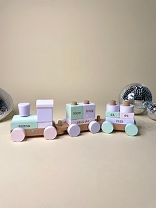 Personalized Wooden Train, Train With Name, Gift for Birth, Christening Gift, Baptism, Personalized Wooden Train, Locomotive, Railway, Engraved - Etsy Canada