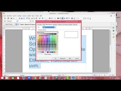 OpenOffice Querformat und Hochformat Ausrichtung
