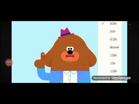 Minions cheering on duggee's squirrels show