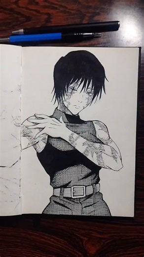 Drawing Maki Zenin #呪術廻戦 #五条悟 #jjkgame #art #anime #イラスト