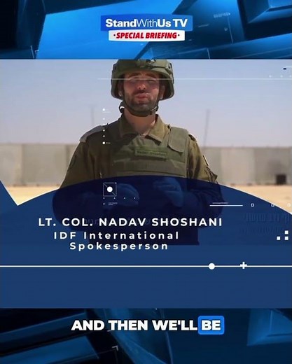 Frontline Update with IDF Spokesperson & Diane Neal on Israel | StandWithUs TV