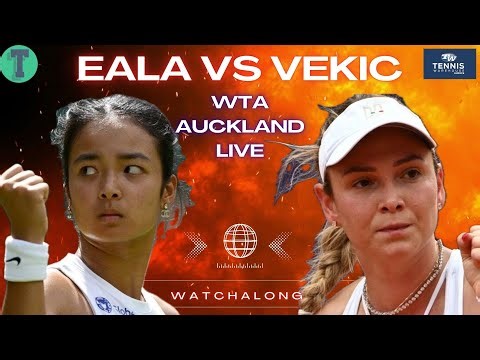 Alex Eala vs Donna Vekic | WTA Auckland 2026 | ASB Classic Round 1 | LIVE TENNIS WATCHALONG