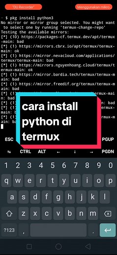 Cara Install Python di Termux untuk Android