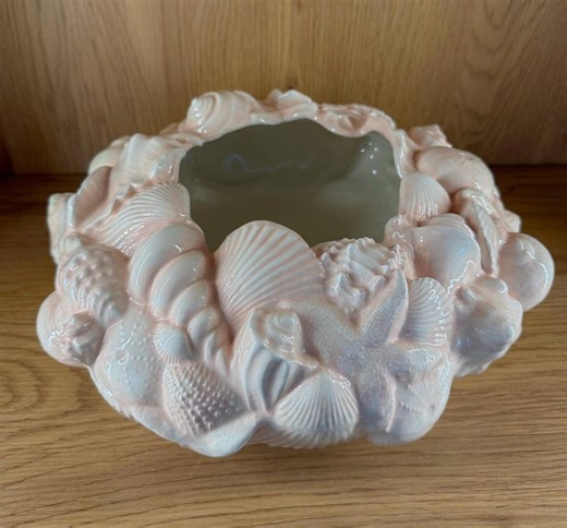 Vintage Atlantic Mold Coastal Seashell Starfish Ceramic Centerpiece - Etsy