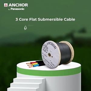 63 reactions | In all conditions, the 3 Core Flat Submersible Cable effortlessly handles the load, owing to its robust design and durable insulation. #AnchorbyPanasonic #3CoreFlatSubmersibleCables #AnchorCables #Cables | Anchor by Panasonic | Facebook