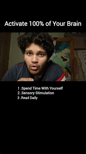 "How to activate 100%of your brain🧠"