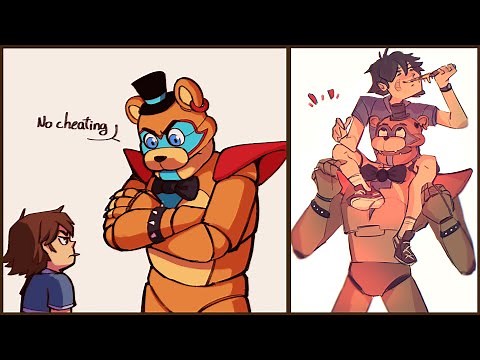 Glamrock Freddy Being a Wholesome Dad Comic Dub Compilation (FNAF: Security Breach Comic Dub)