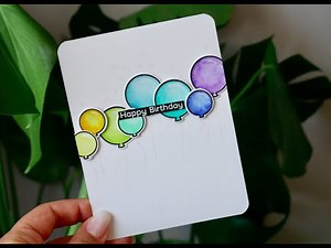 Birthday Ballons - Lawn Fawn - Cardmaking Tutorial