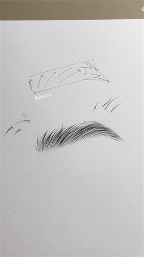 𝕄𝕒𝕙𝕚 𝔸𝕣𝕥 on Instagram: "The full version of my tutorial videos is on my YouTube channel.“Mahiartss “ #tutorial #mahi #drawing #eyebrows #eyedrawing #sketch #draw #sketchbook #instagram #reel"