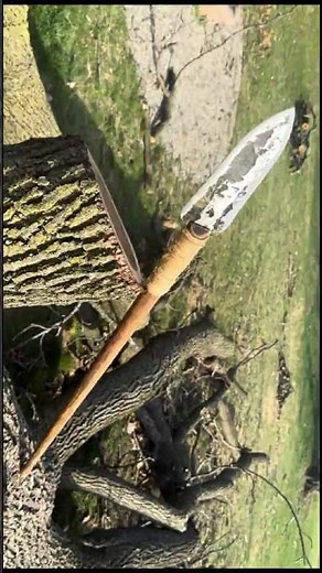 Forging Lethal Spear from a Lawn Mower Blade|Easy DIY Survival Tool #blacksmithing #blacksmith #diy