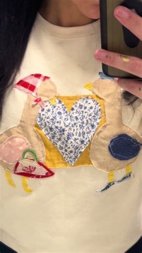 Duck Patchwork Crewneck: A DIY Valentine's Project