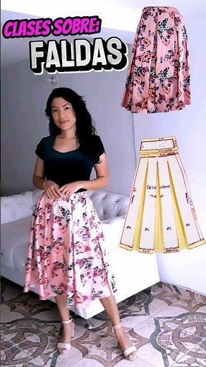 CÓMO HACER FALDAS?☑️ | Falda tableada o Falda de tablones o falda con pliegues, plisada