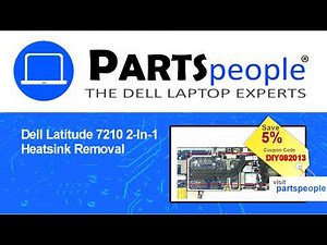 Dell Latitude 7210 2-In-1 (T04J002) Heatsink Assembly How-To Video Tutorial