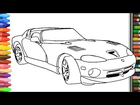 Wie zeichnet man Rotes Sportauto | Zeichnen und Ausmalen für Kinder