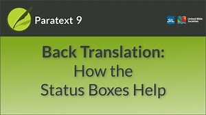 Back Translation: How the Status Boxes Help | 9 | 3.2d