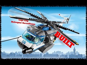 Lego City Police, Built Helicopter Surveillance #60046, Unboxing