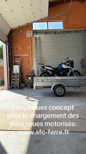 STOP AUX CHUTES et AU STRESS Concept Easy2roues, Modèle, Marque déposés. A voir sur www.sfc-ferre.fr #remorquemoto #campingcar #depanneurmoto #motoclub #remorque | Concept "Easy 2 roues" par FERréART