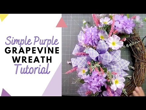 Mother's Day Floral Grapevine Wreath Tutorial