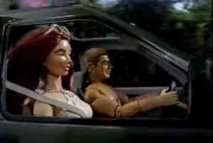 Nissan’s 300ZX “Toys” commercial had a sequel where GI Joe rescues Barbie with a Pathfinder