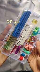 53 pcs hook set ˚ʚ♡ɞ˚ Complete crochet toolkit Perfect for beginners & pros ♡ Includes 🧷 • Crochet hooks • Stitch markers • Needles & accessories Tags 🏷️ ( crochet hook set, hook set, crochet tools, knitting accessories, yarn tools, diy, handmade, crafting ) #crochethookset #hookset #crochettools #yarhandmade #craft #sewing #handmade #fypppppppppppppppppppppppppppppppppppppppppppppppppppp | The Jolpai Shop