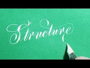 Structure Word in Copperplate Script ✍️ | Elegant Calligraphy by Kaatib M Abubakkar