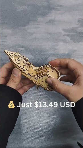 3D Wooden Airship Puzzle Model | Mechanical DIY Kit for Adults