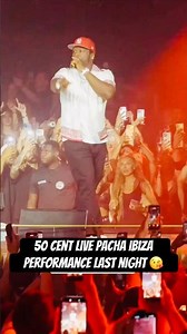 50 cent live pacha ibiza performance last night 😘 #rap #music #hiphop #rapmusic #50cent #gangstarr
