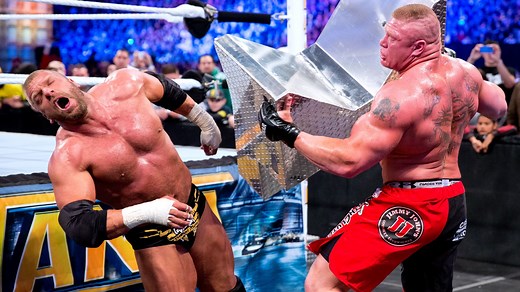 16M views · 170K reactions | "The Game" brawls with Brock Lesnar in a heated showdown at WWE WrestleMania 29: Courtesy of WWE Network. | WWE | Facebook