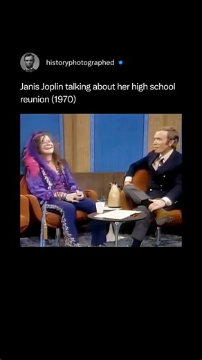 During a 1970 appearance on The Dick Cavett Show, Janis Joplin spoke candidly about her upcoming high school reunion, characterizing her high school years as a painful time when she was bullied and ostracized. Despite her rockstar status at the reunion, the experience reportedly reopened old wounds, leading to her famous quote, "They laughed me out of class, out of town, and out of the state, man. So, I'm going home." Credit: Global ImageWorks | History In Pictures