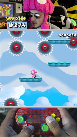 I beat my own WORLD RECORD!! #supermariomaker2 #mariomaker2